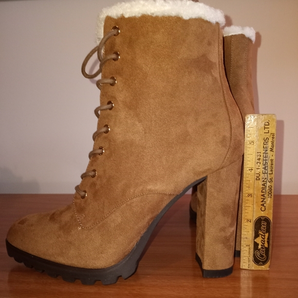 Aldo High Heel Lace Up Booties - Picture 7 of 9